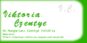 viktoria czentye business card